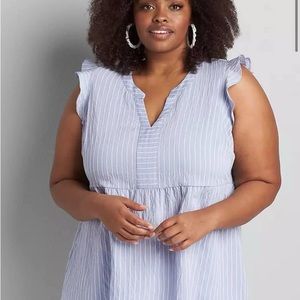 Lane Bryant Sleeveless Ruffle Top